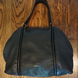 Furla Purse in Black Leather - Very Good Condition